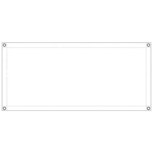 Banner eyelets in the corners