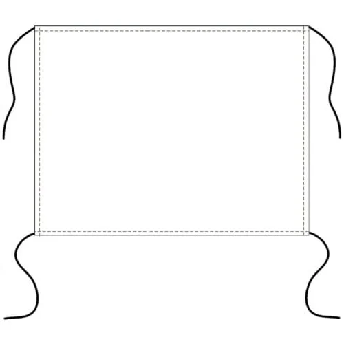 Fan flag with strings